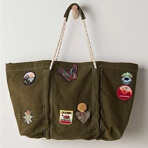 FREE PEOPLE Been There Badge Tote Bag